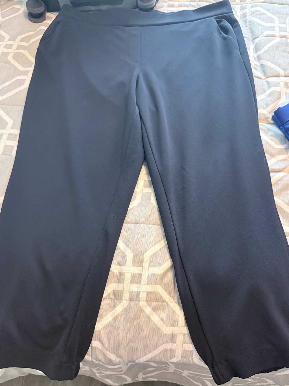 LOFT Navy Stretch Pull-On Pants
